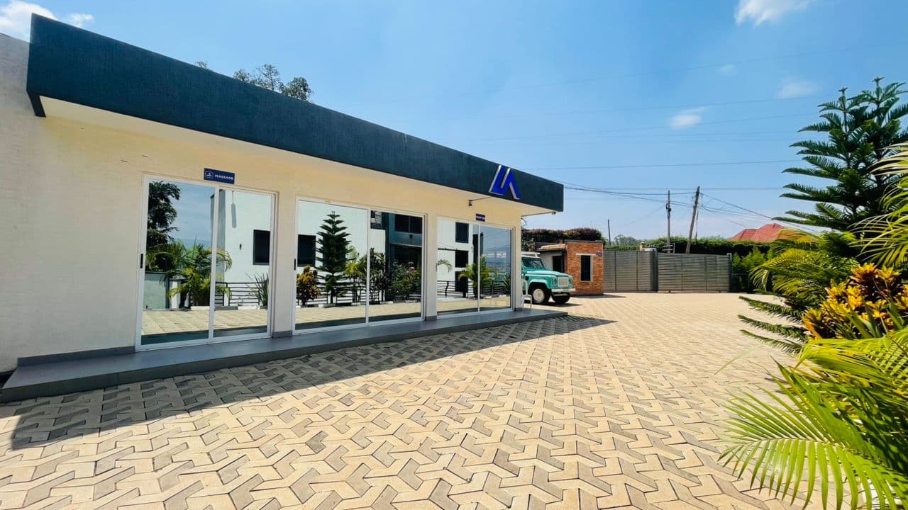 Compound entrance and gym